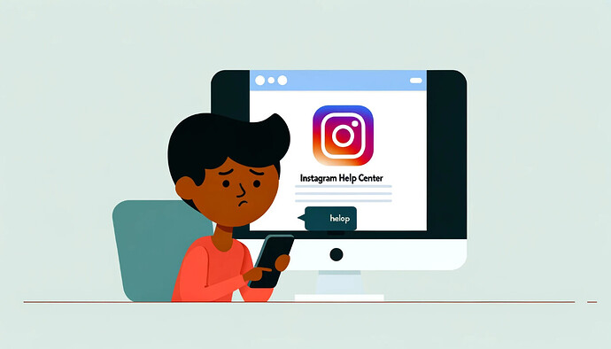 Reorting a complaint to Instagram Help Center