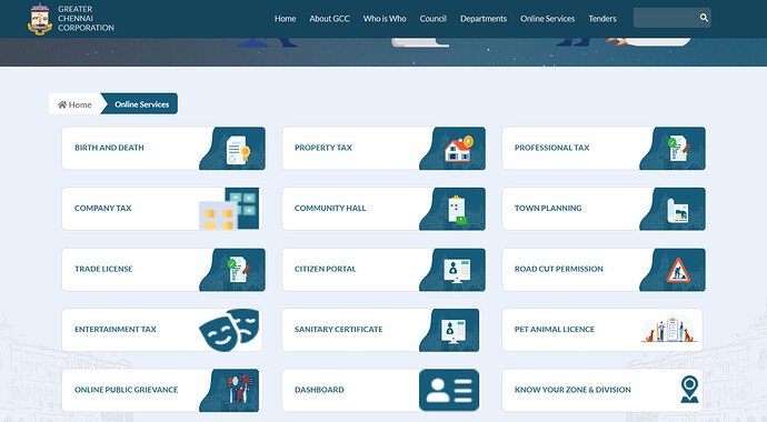 Register your civic complaint to Greater Chennai Corporation
