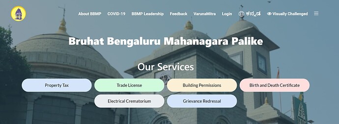 Register your citizen complaints with Bangalore Municipal Corporation BBMP
