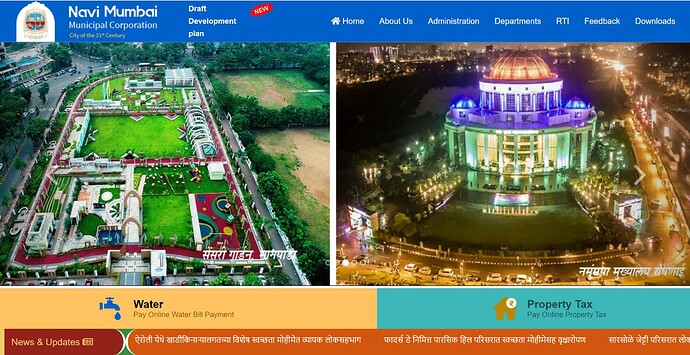 Register your citizen complaints to Navi Mumbai Municipal Corporation