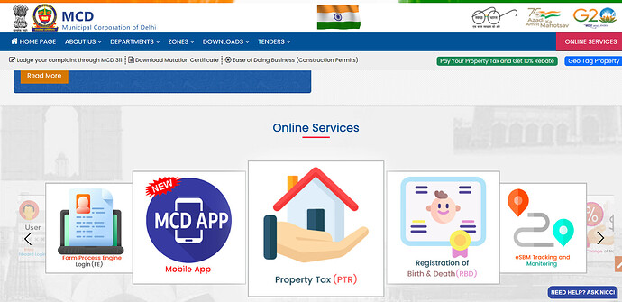 Register your citizen complaints with MCD