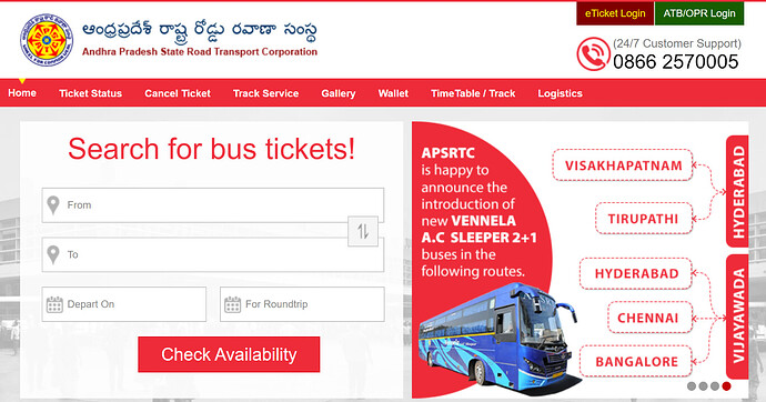 Register bus complaints of Andhra Pradesh Roadways