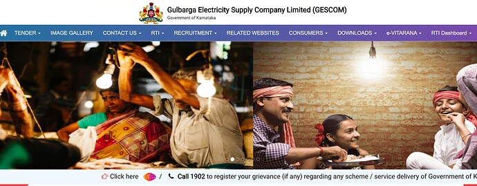 Register your complaints about GESCOM electricity services