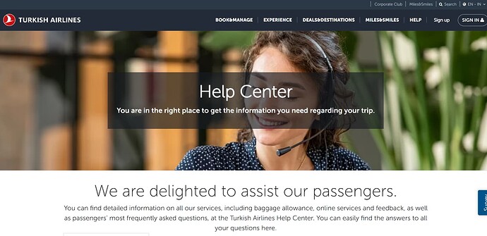 Turkish Airlines Customer Support