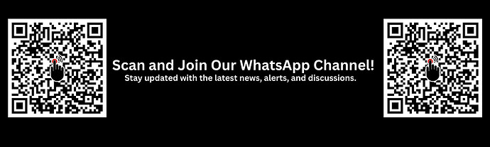 Scan the QR code to join a WhatsApp channel for the latest news, alerts, and discussions. (Captioned by AI)