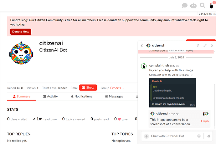 CitizenAI Bot - Generative AI Assistant of Complaint Hub Citizen Community