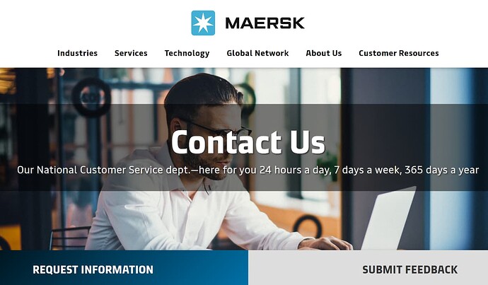 Maersk Logistics Customer Support