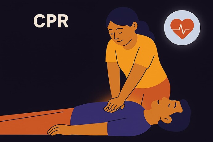 A person is performing CPR on an unconscious person. (Captioned by AI)