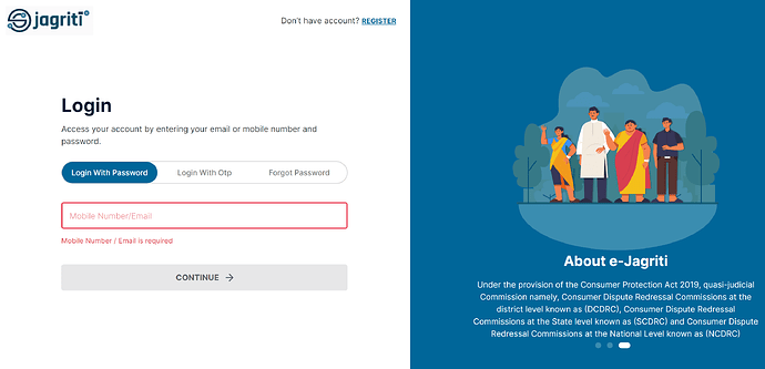 The e-Jagriti platform for consumer complaint under the Consumer Protection Act 2019