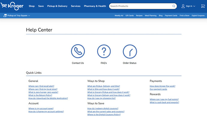 Kroger Customer Support